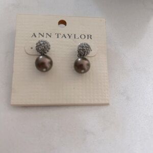 Ann Taylor Pearl Pierced Earrings
